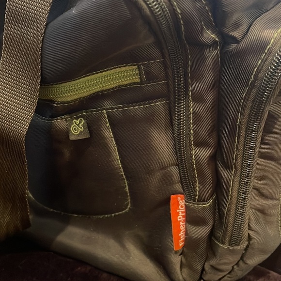 Fisher-Price Brown and Green Baby Bag - Picture 2 of 9
